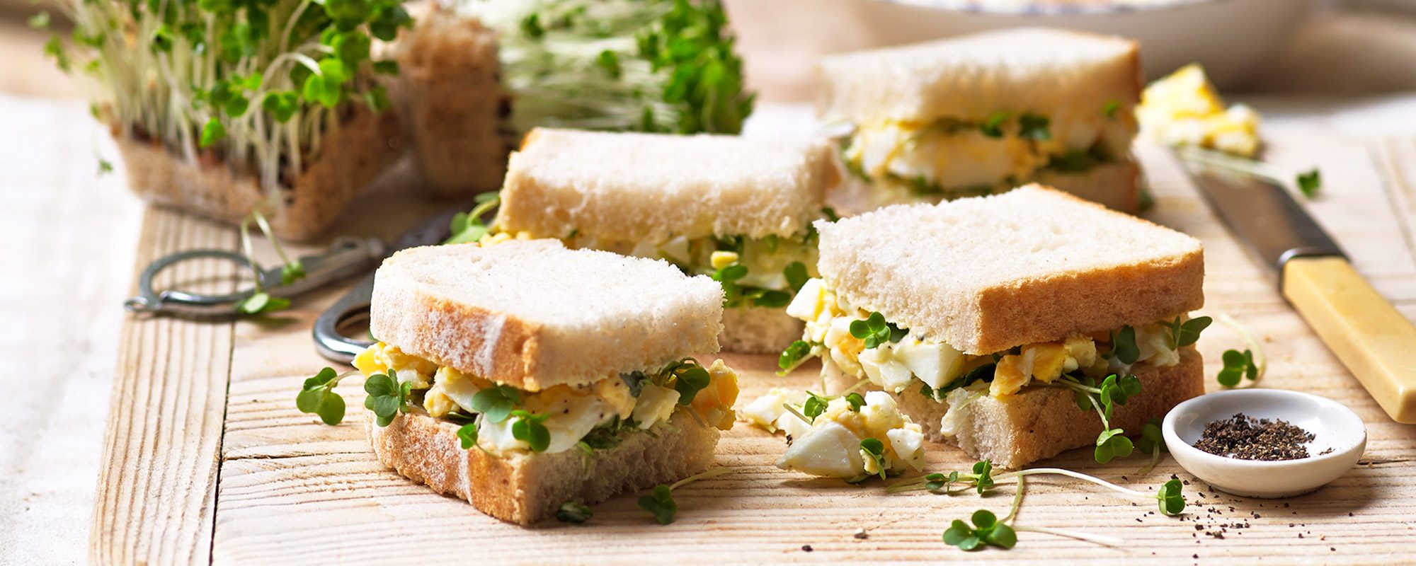 Egg and cress sandwich